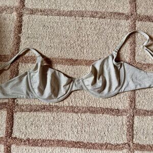 WeWoreWhat Silver Shimmer Bra-style Bikini Top- Size M